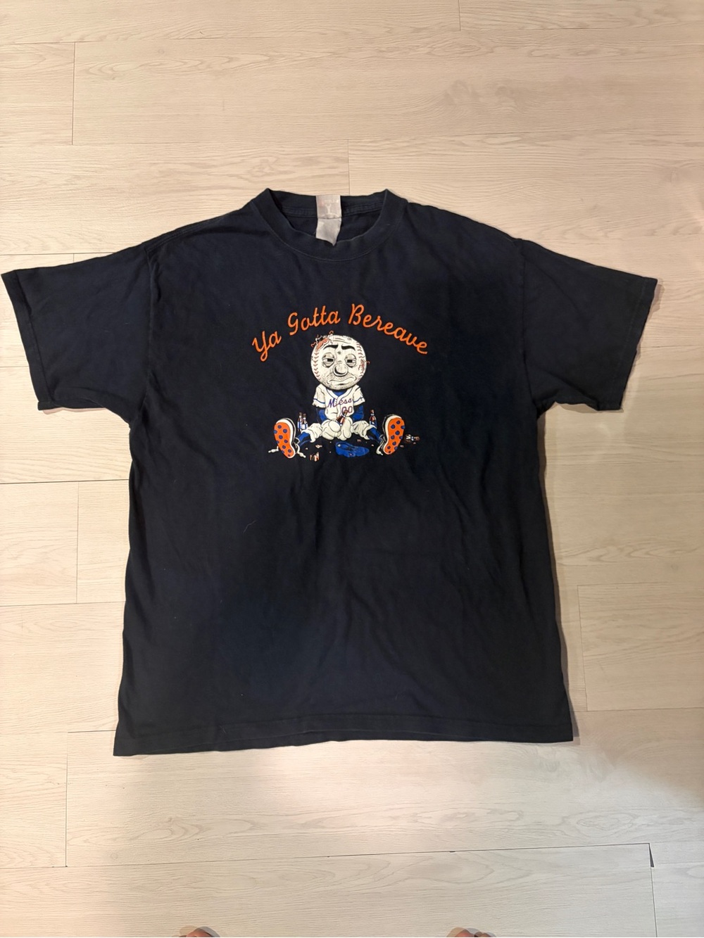 Mens black Ya Gotta Bereave' Graphic T-Shirt